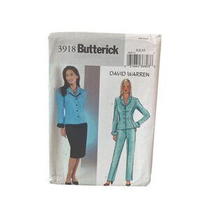 Butterick 3918 Sewing Pattern Misses David Warren Jacket Skirt Pants‎ Size 6-10